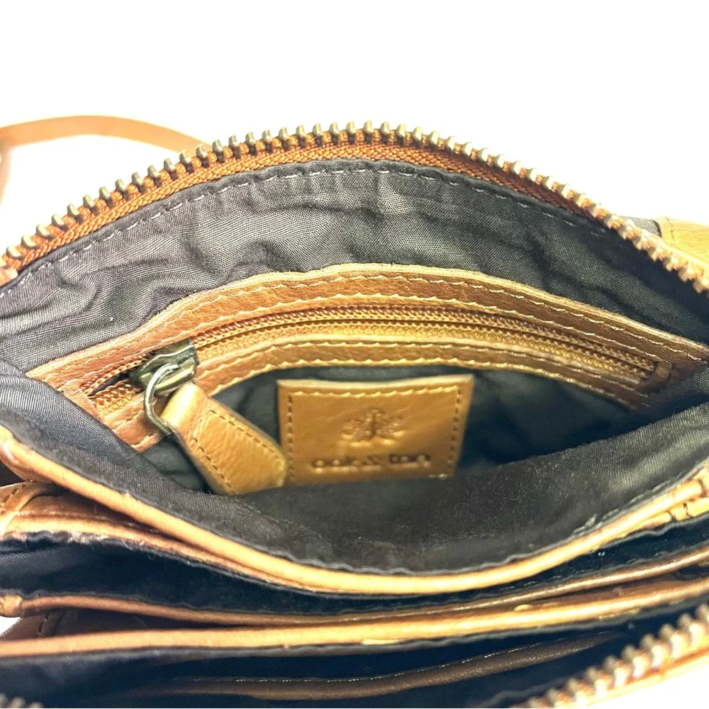 Oak & Tan Linzia Cognac Leather Crossbody Bag - Picture 8 of 14
